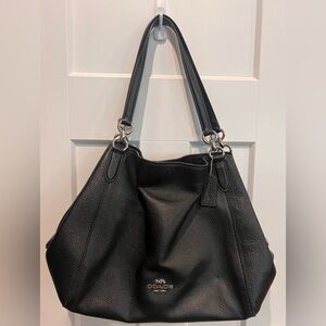 Black Leather Coach Purse.